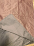 太湖雪60支全棉被套 抗菌贡缎高密纯色被罩 飞边双拼色 粉色 150*215cm 实拍图