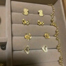 菜百首飾 黃金耳飾 足金女款小花時(shí)尚耳飾百搭 計(jì)價(jià) HJ 直鉤彎鉤隨機(jī)發(fā) 黃金耳飾 約2.75g 曬單實(shí)拍圖