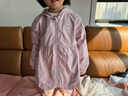 戴維貝拉（DAVE＆BELLA）女童外套連帽兒童上衣開衫寶寶衣服洋氣幼兒外衣休閑秋裝新款童裝 灰紫色【現(xiàn)貨】 110 cm（建議身高100-110cm） 曬單實(shí)拍圖