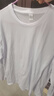 賓儲（BINCHU）長(cháng)袖t恤 男純棉厚實(shí)寬松純色白色春秋衛衣日系圓領(lǐng)打底衫 白色(230g） L 曬單實(shí)拍圖