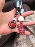 GJXBP黑曜石貔貅吊墜汽車(chē)鑰匙扣掛件男女款情侶掛墜飾鏈繩 紅瑪瑙(蓮花款) 曬單實(shí)拍圖