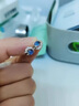 戚小米S999足銀貓眼星月耳釘女小眾設計感耳環(huán)藍色新款淑女輕奢耳飾品 S999足銀星月耳釘【2只價(jià)】 曬單實(shí)拍圖