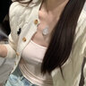 SGE玉髓佛公項鏈女大肚彌勒佛吊墜新中式鎖骨鏈送媽媽蛇年本命年禮物 玉髓佛公項鏈 曬單實拍圖