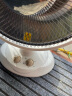 Sampux 桑普 小太阳取暖器 带定时家用电暖器 加大直径44cm电暖气桌面烤火炉取暖气卤素管1000W 白色-加大款 实拍图