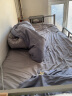 南极人（NanJiren）亲肤裸睡三件套 磨毛套件1.2米 学生宿舍床单枕套被套150*200cm 实拍图