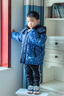G.DUCKKIDS聯(lián)名男童羽絨服加厚保暖白鴨絨星空兒童外套秋冬裝潮流男寶寶衣服 藏青色 130碼（建議身高120cm 8-9歲）cm 曬單實(shí)拍圖