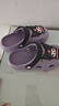 京東京造【庫洛米】?jì)和闲碁┒炊葱ㄍǚ雷矐?hù)外女童拖鞋紫色28-29 曬單實(shí)拍圖