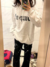 LPOX歐美式高街頭vibe風(fēng)牛仔褲子女ins國(guó)潮設(shè)計(jì)感黑色微喇叭直筒長(zhǎng)褲 黑色  高品質(zhì) S 曬單實(shí)拍圖