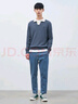 beanpole【錐形褲】濱波春季新款男士休閑簡(jiǎn)約松緊系帶牛仔褲 藍色 32 170/82A 曬單實(shí)拍圖