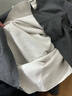 貓人（MiiOW）男士保暖內(nèi)衣男羽絨蠶絲5A抑菌無痕冬情侶加厚本命年秋衣秋褲套裝 深麻灰-男 【升級330g羽絨蠶絲】 XL （建議120-150斤） 曬單實(shí)拍圖