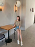 斯普王（SIPUWANG）小白鞋女2025夏夏季新款7cm小個子增高鞋時尚休閑單鞋女 米色 37 曬單實拍圖