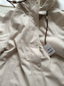 佐丹奴棉衣外套女秋冬新款磨毛撞色袖里插肩連帽棉服夾克05375676 40米杏 S 曬單實(shí)拍圖