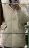 太平鳥(niǎo)女裝冬季毛領(lǐng)一手長(cháng)羽絨服A1ACD4550 米白 M 曬單實(shí)拍圖