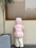 幼歌（YOUGE）嬰幼兒冬季新款燈芯絨純色直筒褲耐磨耐穿加絨保暖長褲 米白色 80 cm 曬單實拍圖