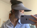 Charm Kendo遮陽(yáng)帽夏季騎行帽子大帽檐防曬帽遮臉太陽(yáng)帽可折疊無(wú)痕空頂帽 太空灰 曬單實(shí)拍圖