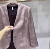 梵花秀（fanhuaxiu）媽媽裝秋套裝連衣裙喜婆婆婚宴裝2025新款中老年春秋外套兩件套女 紅色 喜婆婆套裝 2XL 建議穿116-128斤 曬單實(shí)拍圖
