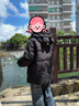 新國標90白鴨絨加肥加大碼胖mm200斤中長(cháng)款孕婦羽絨服外套女 黑色 XL （120斤-150斤 曬單實(shí)拍圖