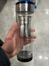 德國進(jìn)口品質(zhì)英國雙層玻璃杯男高檔透明水杯子隔熱保溫防摔水晶車(chē)載泡茶杯定制的 曜石黑420-普通包裝【升級款茶水分離+水晶杯底】 曬單實(shí)拍圖