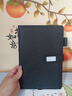 法拉蒙 a5硬殼皮面筆記本本子帶筆插位學(xué)生考研日記本商務(wù)辦公會(huì )議記錄記事本可定制 黑色 曬單實(shí)拍圖