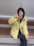 勤記初中生羽絨服女15-18歲2024年冬季新款高中學生寬松加厚可愛少女 奶黃色 S 80-100斤 曬單實拍圖