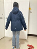 水孩兒（SOUHAIT）童裝女童厚外套冬季兒童搖粒絨風(fēng)衣三防上衣 藏藍SHSDGD01CC543B09 170 曬單實(shí)拍圖