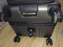 花瞳側開(kāi)蓋行李箱可擴展深倉鋁合金拉桿箱雙層防爆拉鏈海關(guān)鎖旅行皮箱 太空灰-前提手*雙充電口*水杯架*側掛鉤 36英寸 可擴容30%|大容量托運箱 曬單實(shí)拍圖