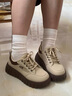 斤慕厚底增高板鞋女ins秋冬季新款百搭小白鞋時(shí)尚女鞋小眾原創(chuàng  )休閑鞋 厚底小白鞋【38碼】卡其色 曬單實(shí)拍圖
