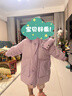 巴拉巴拉童裝嬰兒羽絨服冬季寶寶短款外套兒童上衣可愛萌男童女童 白色調(diào)00311 100 充絨量83g 曬單實拍圖