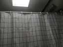 美居客 浴帘杆套装学生宿舍卫生间窗帘浴室隔断帘1.8*1.8m(畅销白格) 实拍图
