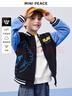 MiniPeace太平鳥(niǎo)童裝男童夾克FABCF111N 黑色 150cm 曬單實(shí)拍圖