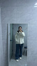 獨束大碼女裝可拆卸帽子撞色羽絨服2024新款微胖顯瘦冬季保暖外套 米白色 M (尺碼：1) 曬單實(shí)拍圖