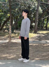 至唯牛仔褲男士寬松休閑高街春秋季美式修身鉛筆褲子微喇潮流直筒長(cháng)褲 黑色 XL【推薦125-145斤】 曬單實(shí)拍圖