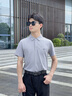 七匹狼【冰氨涼感】短袖T恤男夏季商務(wù)休閑polo體恤衫男翻領(lǐng)衣服上衣 003(中灰)1D1D30606137 3XL 185/100A 曬單實(shí)拍圖