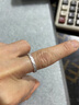 周六福（ZLF）七夕禮物  PT950鉑金戒指男女款白金情侶對戒時(shí)尚簡(jiǎn)約婚戒單只 14號 - 1.93g 曬單實(shí)拍圖