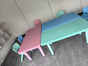 希迪尼兒童桌椅塑料寶寶學(xué)習寫(xiě)字桌套裝家用桌子幼兒園桌椅可升降書(shū)桌 黃色(不升降) 精品加厚款 曬單實(shí)拍圖