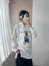 Teenie Weenie小熊女裝春季長(zhǎng)款連帽套頭衛(wèi)衣簡(jiǎn)約休閑通勤時(shí)髦上衣 白色 S (160) 曬單實(shí)拍圖