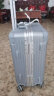 梵地亚行李箱男铝框拉杆箱小型20英寸旅行箱密码箱女可登机箱皮箱子银 实拍图