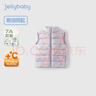 JELLYBABY兒童羽絨馬甲7A抗菌發(fā)熱冬裝中大童男女童短款羽絨服背心外套 幻彩紫 130 CM 曬單實(shí)拍圖