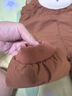 嘟嘟家寶寶棉褲深冬小童夾棉連體褲男童背帶褲兒童保暖褲防風(fēng)褲子冬季女 棕色 100 曬單實(shí)拍圖