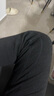 雅鹿秋冬保暖褲男加絨加厚棉褲男羊絨修身彈力高腰一體絨褲男加絨褲男 黑灰色（大約480克） 175（適合130-160斤） 曬單實拍圖