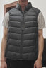浪登男士羽絨馬甲立領(lǐng)冬季輕薄無(wú)袖坎肩外套休閑[白鴨絨]保暖背心男 深灰色 M (170/88A)充絨量：43g 曬單實(shí)拍圖
