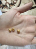 羅威寶格3D硬金古法金珠六字箴言路路通串珠小珠子轉(zhuǎn)運(yùn)珠足金999金配件 6mm六字真言轉(zhuǎn)運(yùn)珠約0.12g 曬單實(shí)拍圖