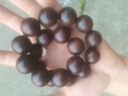 夢森（MENGSEN）正宗小葉紫檀手串手持念珠男女款檀香木十八子佛珠文玩盤玩手鏈 20MM19顆手持紫檀【招財貔貅】 曬單實拍圖