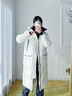 波司登（BOSIDENG）極寒90鵝絨長(zhǎng)款羽絨服男女情侶款過膝防風(fēng)保暖外套 冰川白8637 M 165/88A 曬單實(shí)拍圖