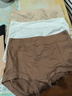 蕉內(nèi)銀皮501Pro Max女士內(nèi)褲大碼氨基酸莫代爾抗菌高腰三角褲3件裝 暖白+琥珀棕+膚咖 3條 XL 曬單實拍圖