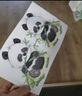 卓貼  汽車(chē)貼紙劃痕遮擋卡通萌寵熊貓車(chē)貼3D立體防水電動(dòng)車(chē)貼畫(huà) 熊貓吃竹子A款套裝 曬單實(shí)拍圖
