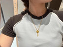 世紀(jì)緣黃金吊墜女在逃公主足金5G蝴蝶結(jié)搭配送女友生日禮物 定制克重 定金 曬單實(shí)拍圖