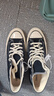 匡威（Converse）1970s 經(jīng)典高幫鞋情侶運動(dòng)鞋學(xué)生鞋休閑帆布鞋男女鞋多巴胺 162050C 經(jīng)典黑 42 /8.5 曬單實(shí)拍圖
