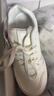 回力女鞋厚底百搭小白鞋女秋冬新款甜美休閑鞋學(xué)生運動(dòng)板鞋 米白 39 曬單實(shí)拍圖