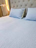 無(wú)印良品純棉夾棉床單單件全棉床蓋四季通用單人榻榻米2025新款家用床品 霧霾藍【100%全棉面料 適合裸睡】 150*200cm單床蓋 曬單實(shí)拍圖